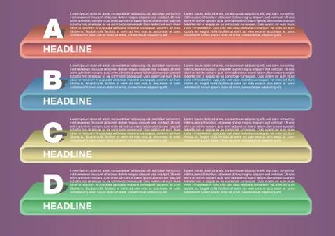 Layout Design with shelves Stock Illustration