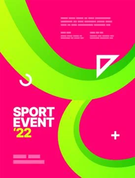 Layout design template with abstract dynamic shapes. Stock Illustration