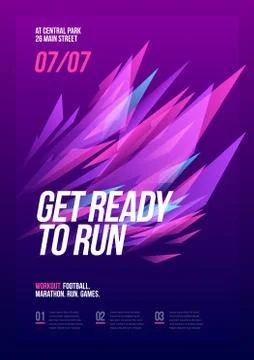 Layout design template with abstract dynamic shapes. Stock Illustration