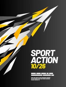 Layout design template with abstract dynamic shapes. Stock Illustration