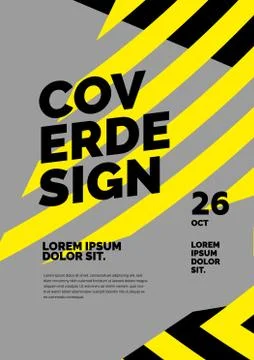 Layout design template with abstract dynamic shapes. Stock Illustration