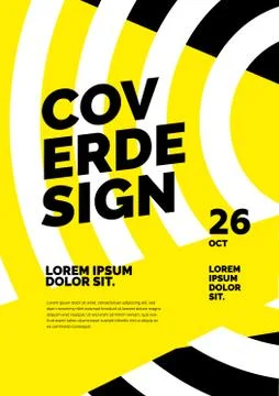 Layout design template with abstract dynamic shapes. Stock Illustration