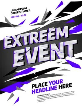 Layout design template with abstract dynamic shapes. Stock Illustration