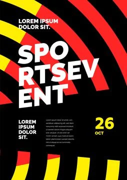 Layout design template with abstract dynamic shapes. Stock Illustration