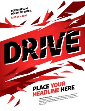 Layout design template with abstract dynamic shapes. Stock Illustration