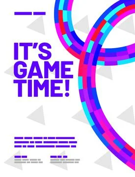 Layout design template with abstract dynamic shapes. Stock Illustration