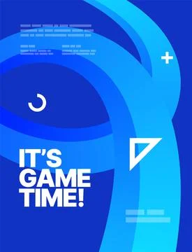 Layout design template with abstract dynamic shapes. Stock Illustration