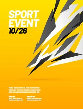 Layout design template with abstract dynamic shapes. Stock Illustration