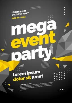 Layout design template with abstract dynamic shapes. Stock Illustration