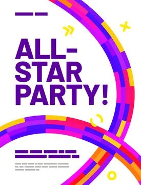 Layout design template with abstract dynamic shapes. Stock Illustration