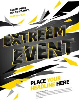 Layout design template with abstract dynamic shapes. Illustrazione stock