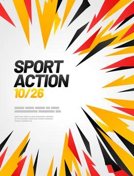 Layout design template with abstract dynamic shapes. Stock Illustration