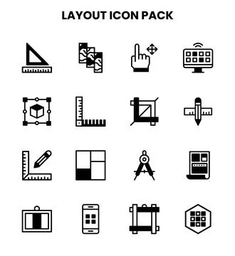 Layout DuoTone Icons Pack Illustration