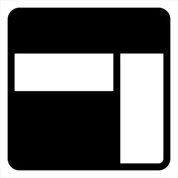 Layout glyph icon vector illustration isolated on white background Stock Illustration