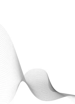 Layout with halftone wavy lines. Stock Illustration