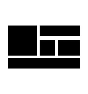 Layout icon on white Illustrazione stock