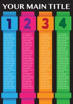 Layout infographics design banner Stock Illustration