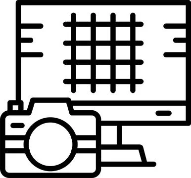 Layout Line Icon Design Stock Illustration