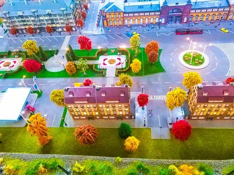 Layout of major cities, roads and Railways of the country Stock Photos