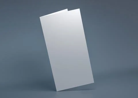 A layout for menu or brochures on a light blue background. 3D illustration Stock Illustration