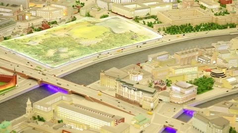 Layout Moscow Video stock 49367008