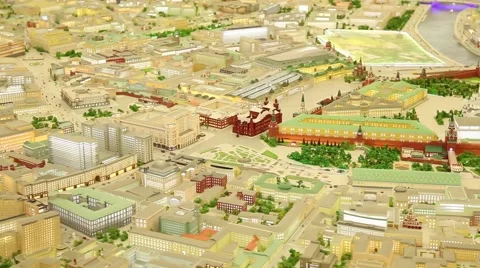 Layout Moscow Video stock 49367877