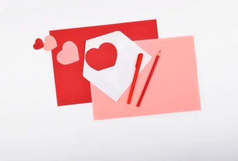 Layout objects isolated on the topic - Valentine's Day Foto stock