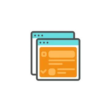 Layout Page : Custom Layout and Template Solutions for Your Business Needs Stock Illustration