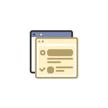 Layout Page : Custom Layout and Template Solutions for Your Business Needs Stock Illustration