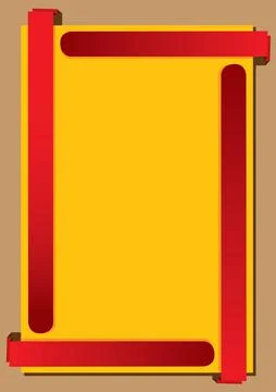 Layout with paper with own copy spaces Stock Illustration
