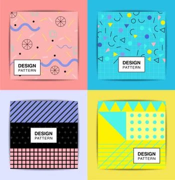 Layout pattern, abstract background, stylish geometric Stock Illustration