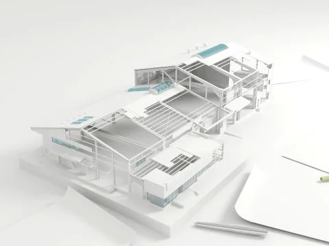 Layout of the plant on the table Stock Illustration