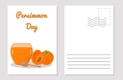 The layout of the postcard winter picture Stock Illustration