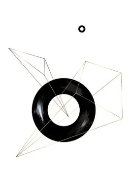 Layout poster. Geometric composition. Stock Illustration