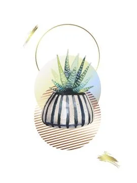 Layout poster. Geometric composition. Stock Illustration