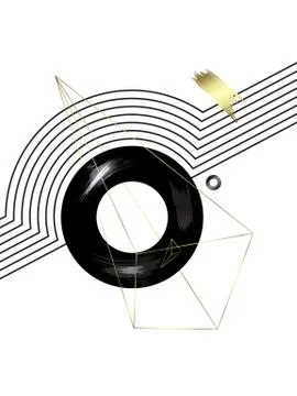 Layout poster. Geometric composition. Stock Illustration