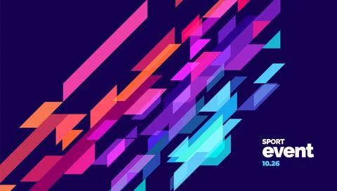 Layout poster template design for mega event Stock Illustration