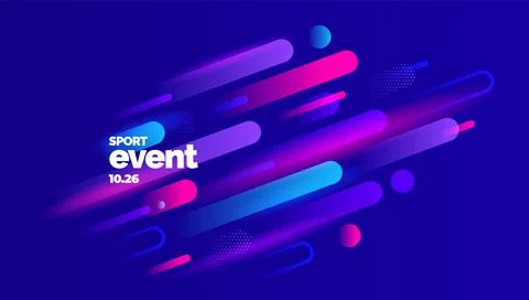 Layout poster template design for mega event Stock Illustration