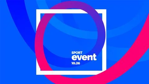 Layout poster template design for mega event Stock Illustration