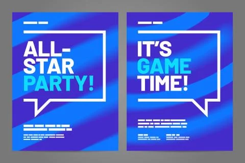 Layout poster template design for sport event Stock Illustration