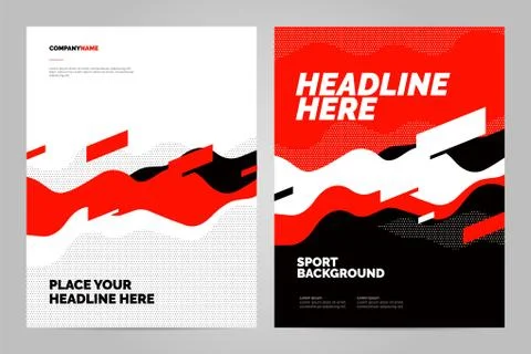 Layout poster template design for sport event Stock Illustration