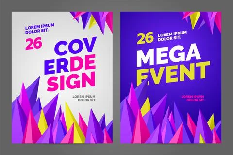 Layout poster template design for sport event Stock Illustration