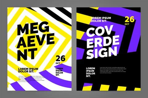 Layout poster template design for sport event Stock Illustration