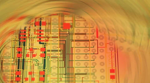 Layout of a printed circuit board Stock Footage