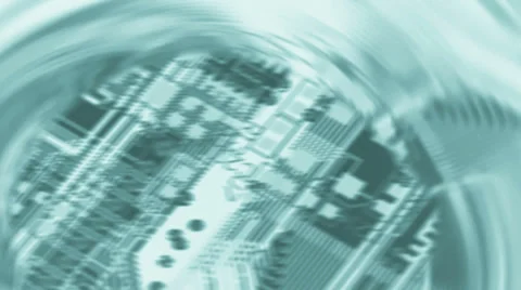 Layout of a printed circuit board Stock Footage 32048767