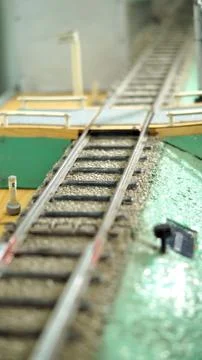 The layout of the railway. Foto stock