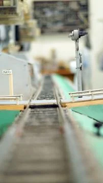 The layout of the railway. Foto stock