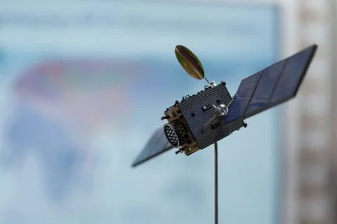 The layout of the satellite. Stock Photos