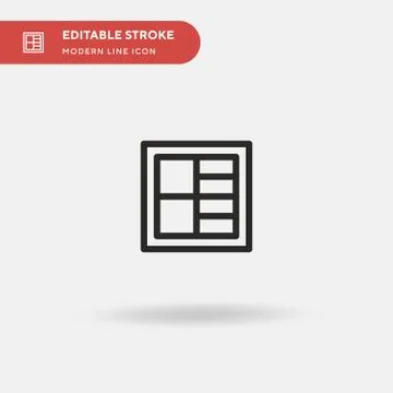 Layout Simple vector icon. Illustration symbol design template for web mobile Stock-Illustration