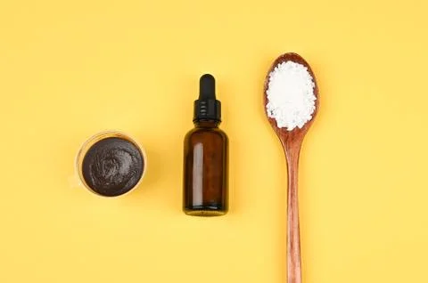 Layout of the spa. Protect clean and soft skin. Daily cosmetic product. Close Foto stock